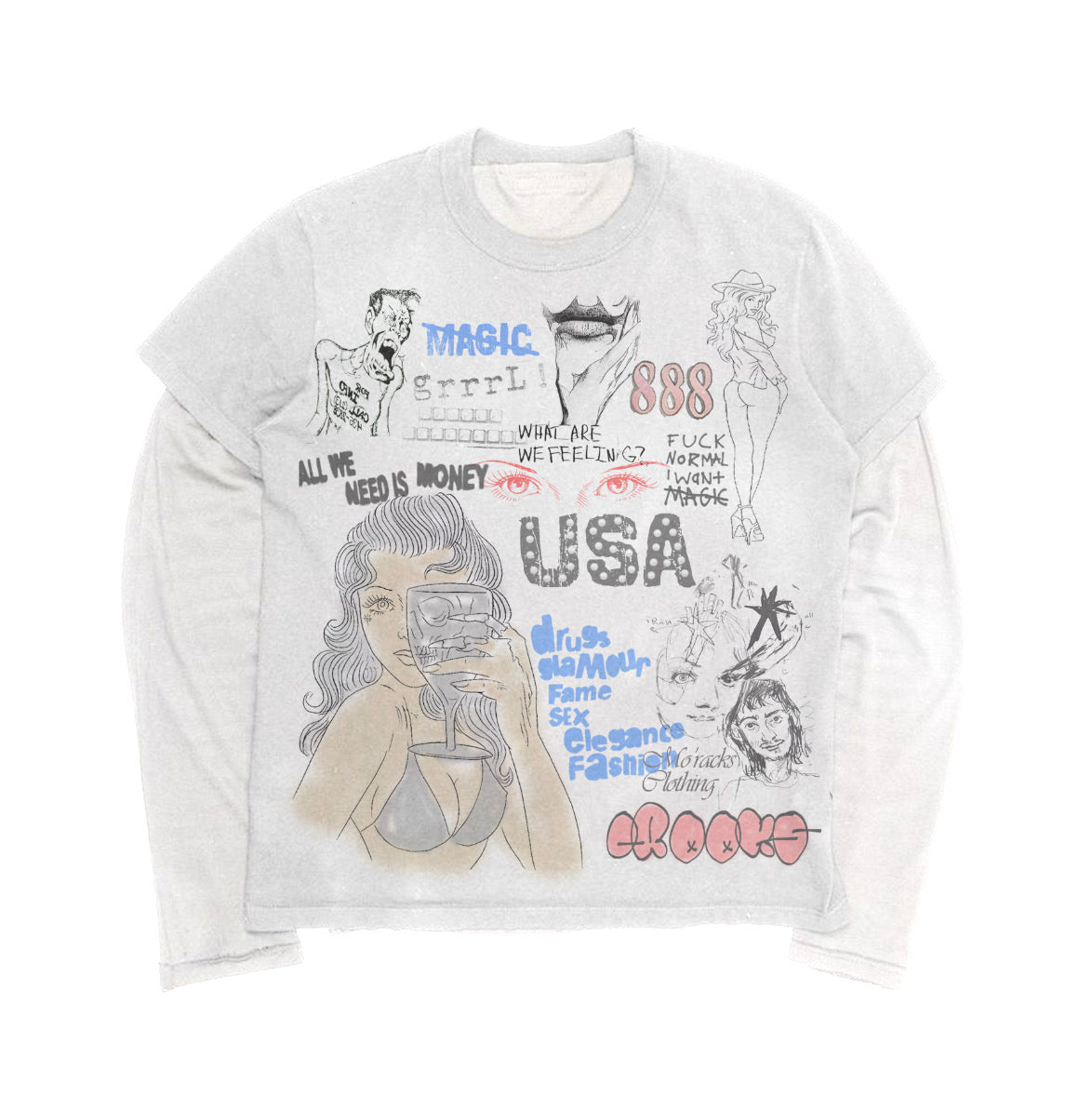 “CROOKS IN AMERICA” FLANNEL TEE’s