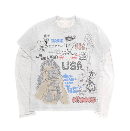 “CROOKS IN AMERICA” FLANNEL TEE’s